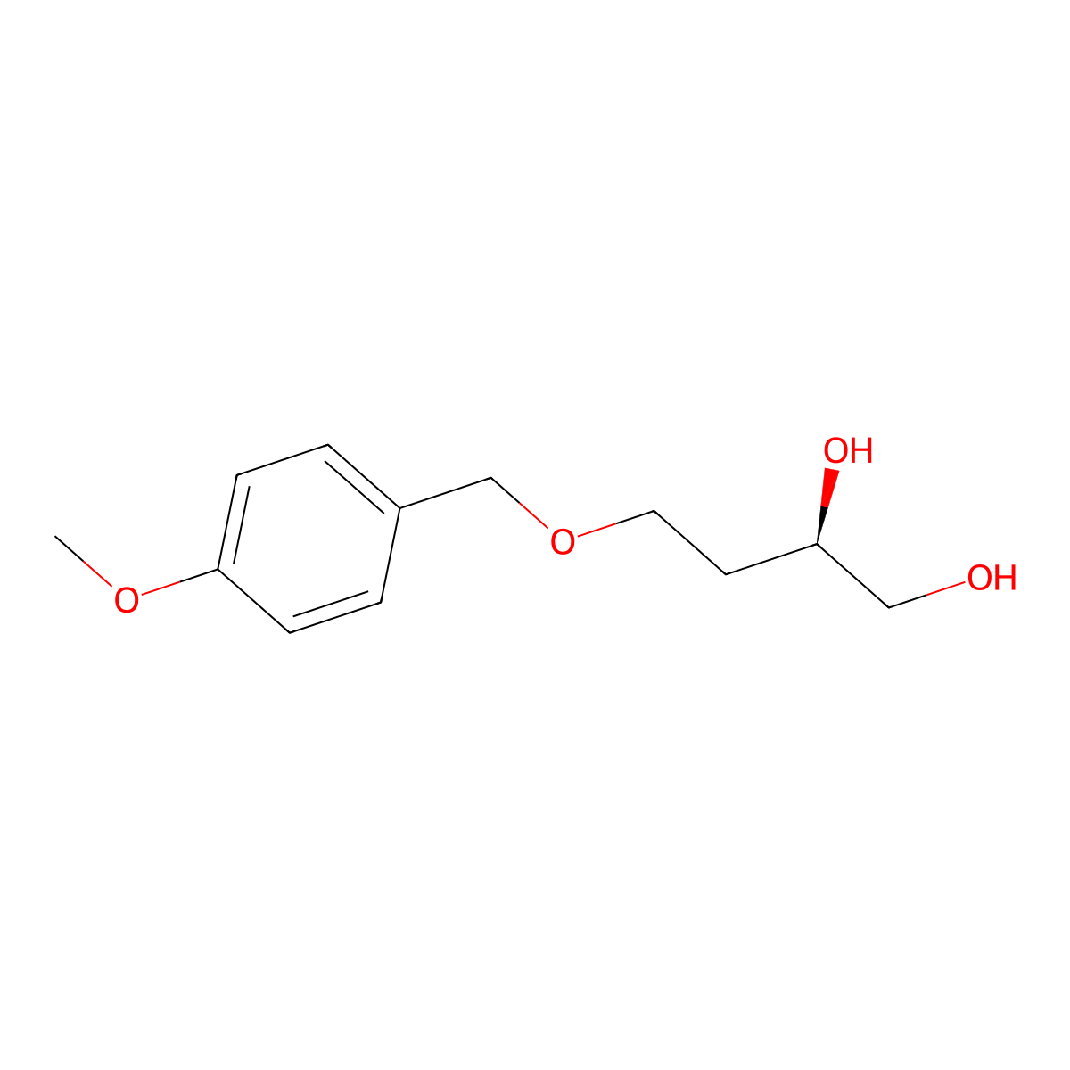 (R)-4-(4-Methoxybenzyloxy)-1,2-butanediol molecular structure, CAS 213978-61-1