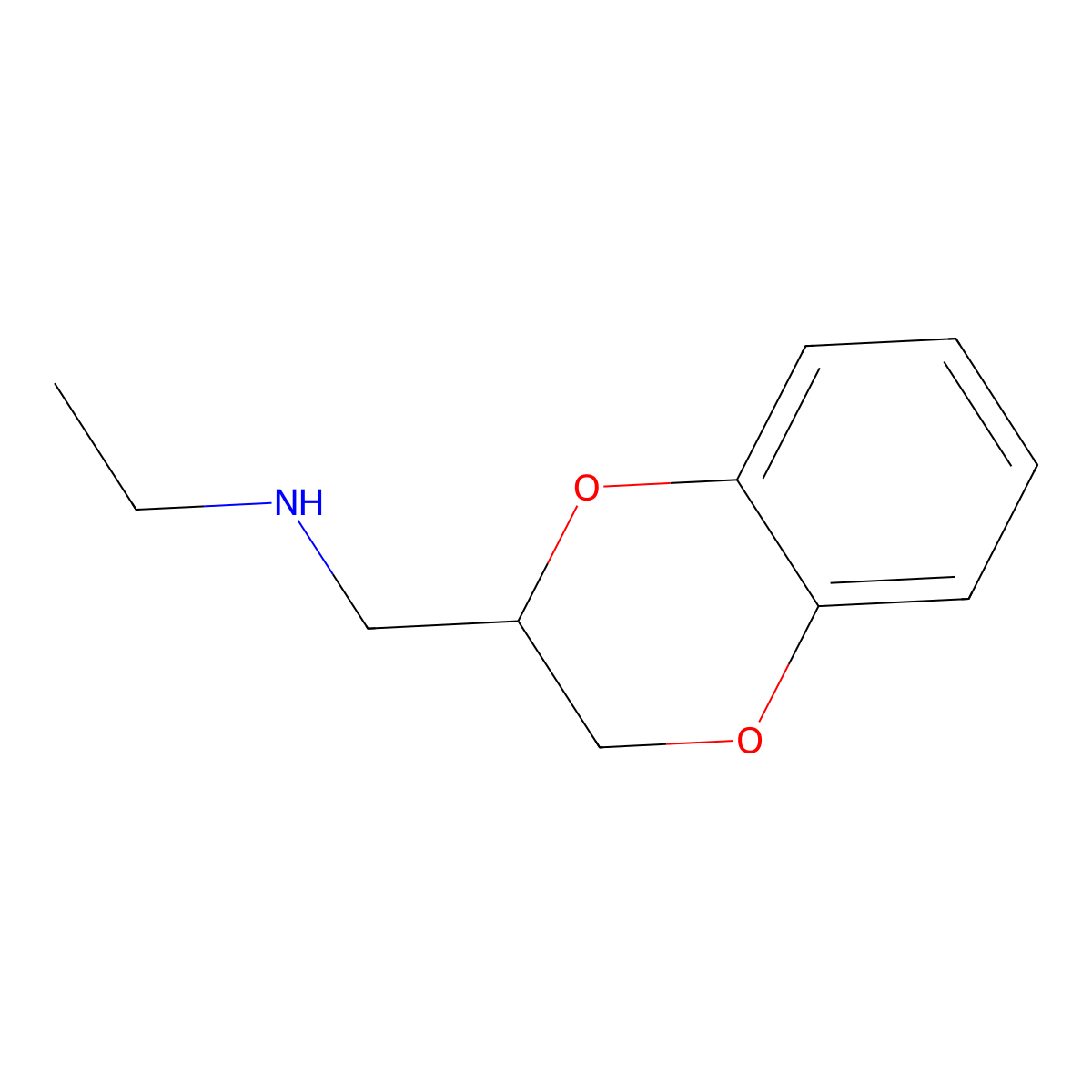 N-Ethyl-2,3-dihydro-1,4-benzodioxin-2-methanamine molecular structure, CAS 21398-66-3