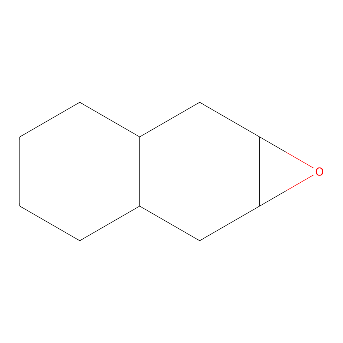 Decahydronaphtho(2,3-b)oxirene molecular structure, CAS 21399-51-9