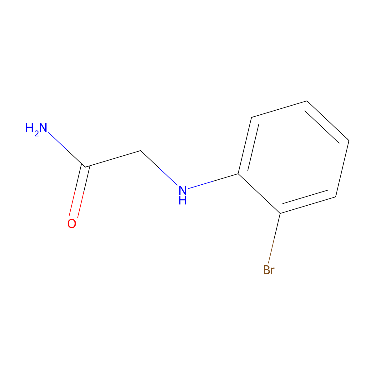 2-[(2-Bromophenyl)amino]acetamide molecular structure, CAS 213995-53-0