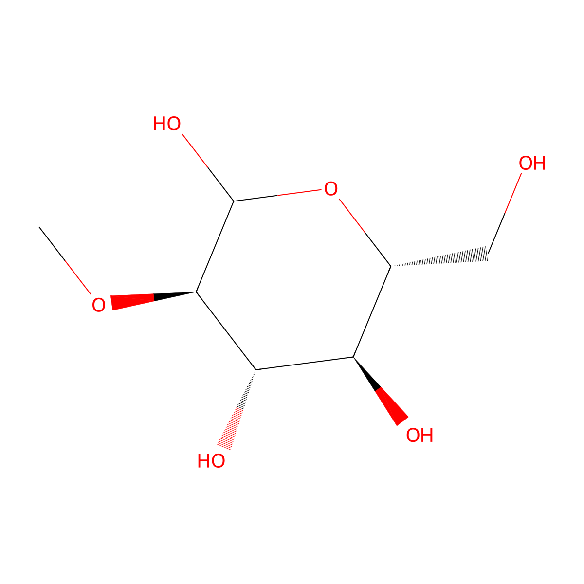 2-O-Methyl-D-glucopyranose molecular structure, CAS 2140-41-2