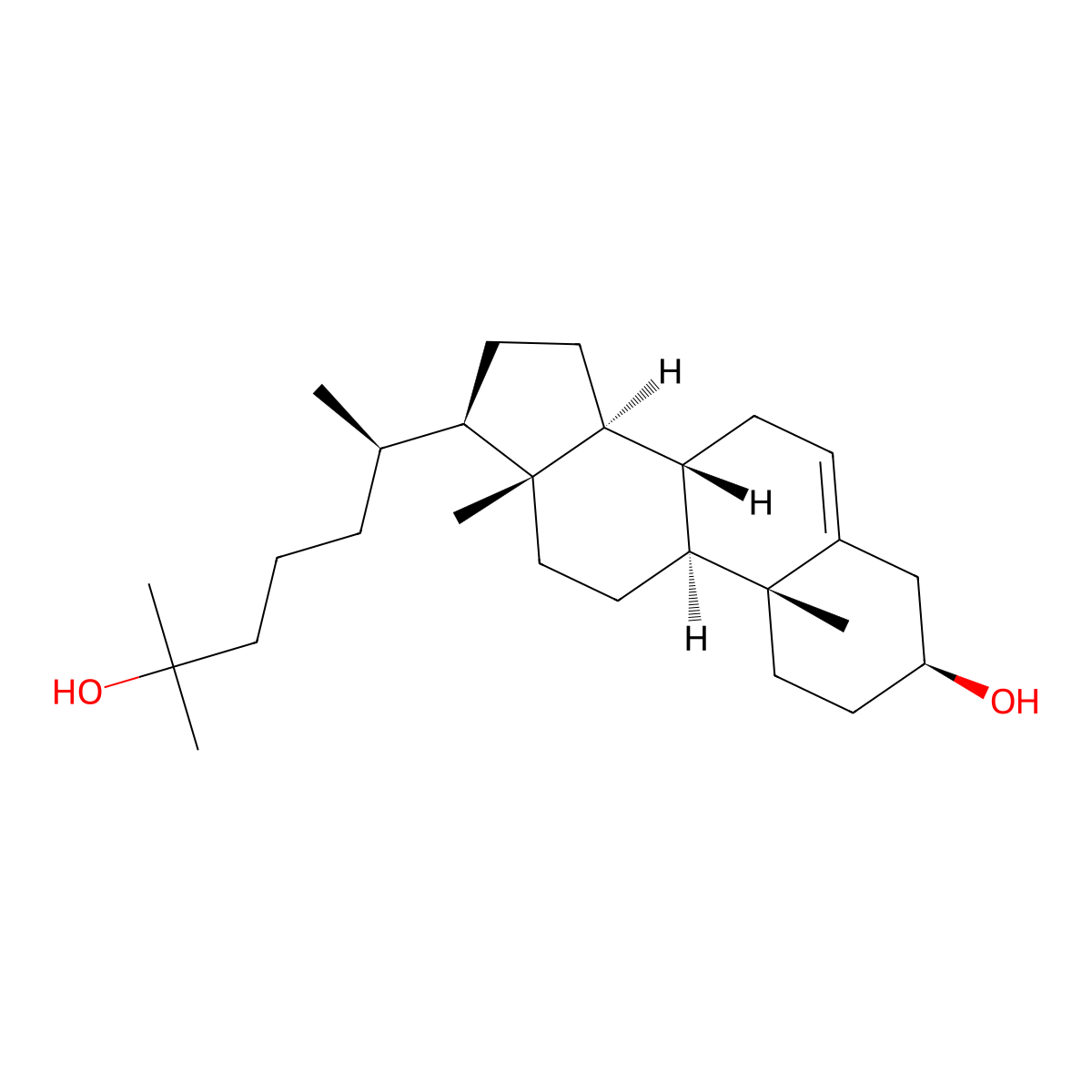 25-Hydroxycholesterol molecular structure, CAS 2140-46-7