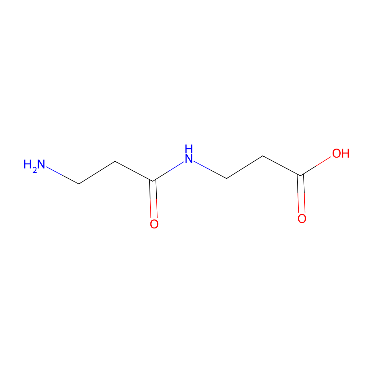 3-(3-Aminopropanoylamino)propanoic acid molecular structure, CAS 2140-53-6