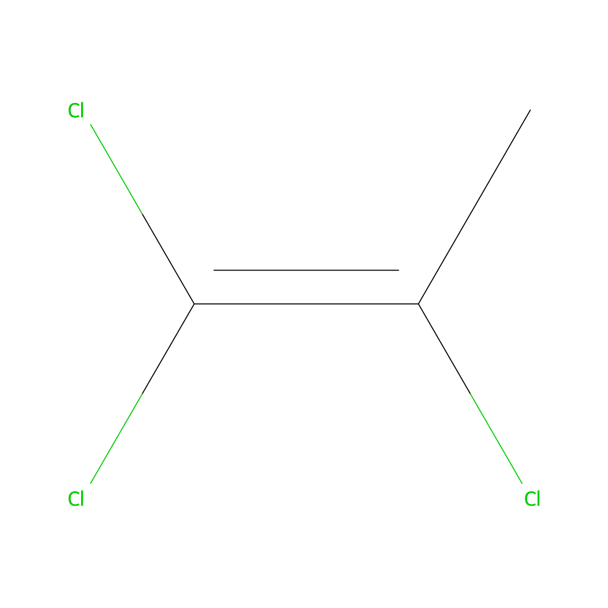 1-Propene, 1,1,2-trichloro- molecular structure, CAS 21400-25-9