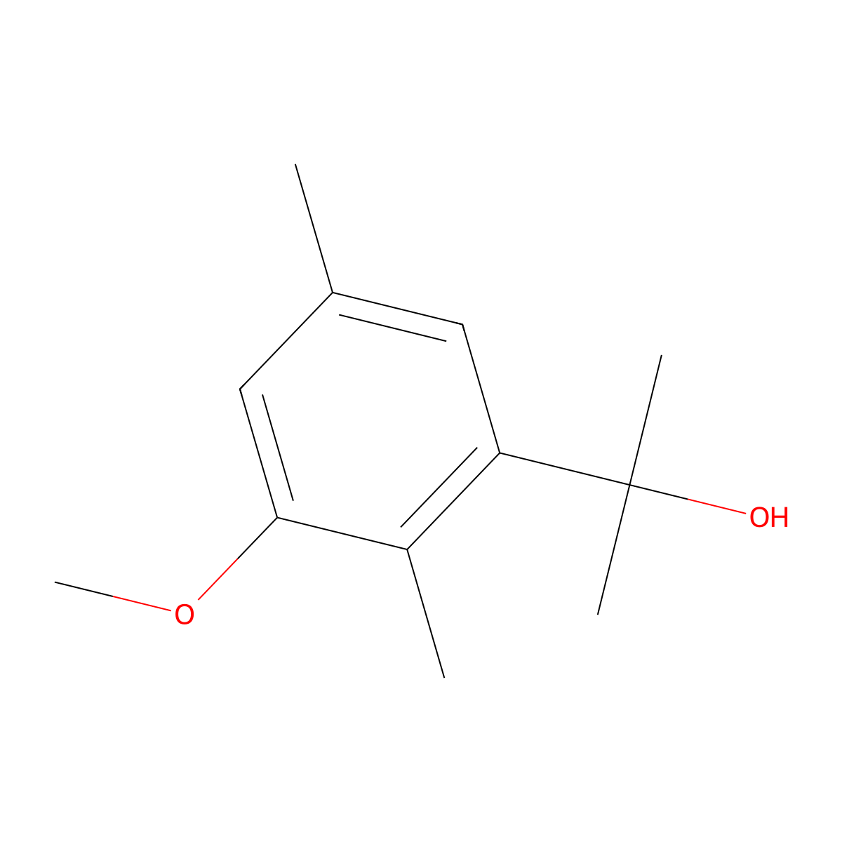 2-(3-Methoxy-2,5-dimethylphenyl)propan-2-ol molecular structure, CAS 2140042-03-9