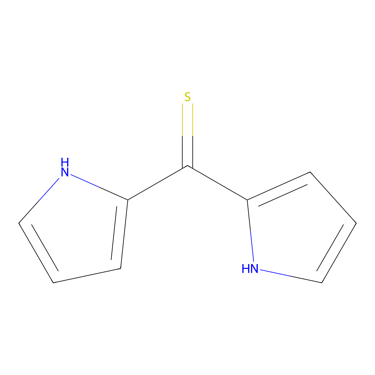 bis-(1H-pyrrol-2-yl)-methanethione molecular structure, CAS 21401-55-8