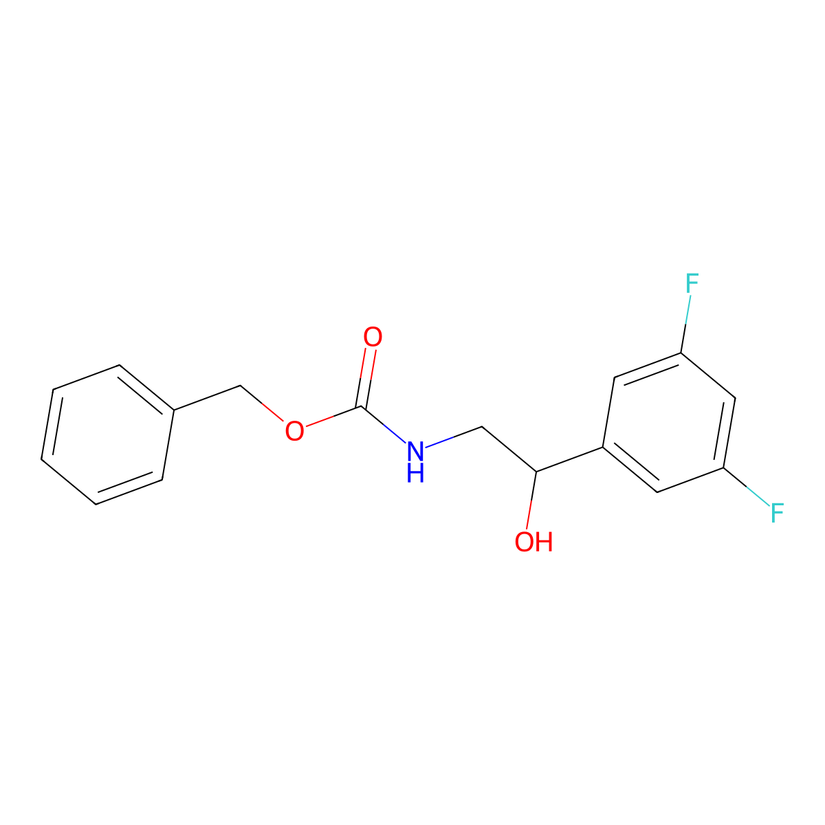 benzyl N-[2-(3,5-difluorophenyl)-2-hydroxyethyl]carbamate molecular structure, CAS 2140102-20-9