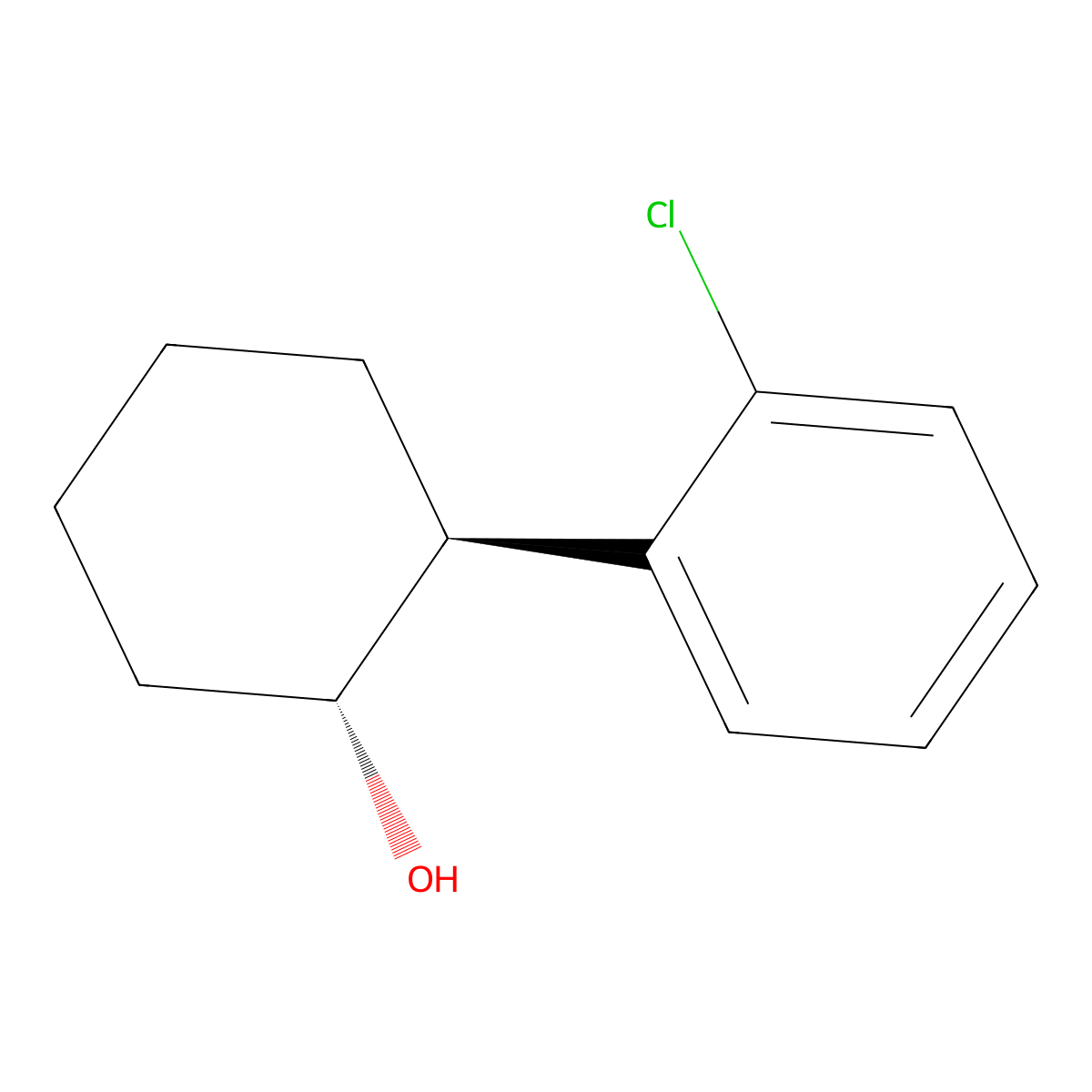 Rac-(1R,2S)-2-(2-chlorophenyl)cyclohexan-1-ol molecular structure, CAS 2140267-27-0