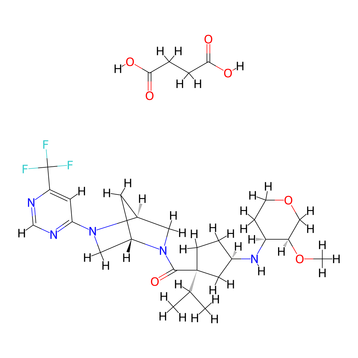 Pf-04634817 succinate molecular structure, CAS 2140301-98-8