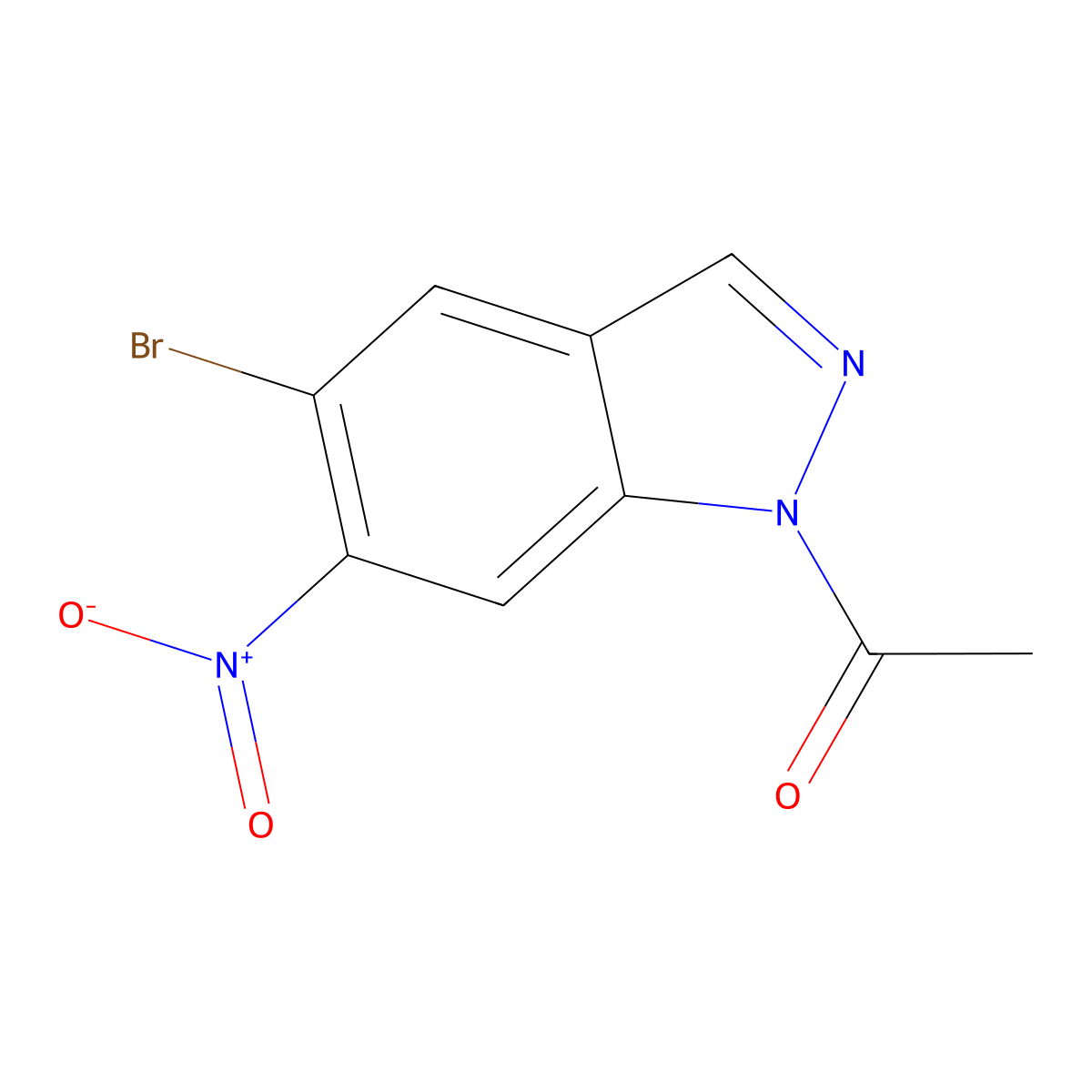 1-Acetyl-5-bromo-6-nitroindazole molecular structure, CAS 2140305-24-2