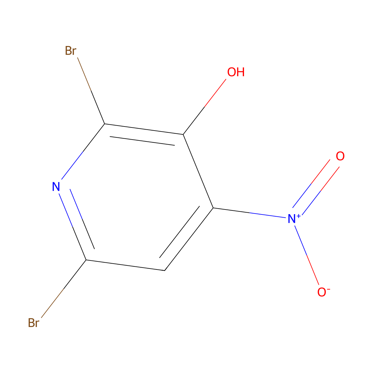 2,6-Dibromo-4-nitropyridin-3-ol molecular structure, CAS 2140305-51-5