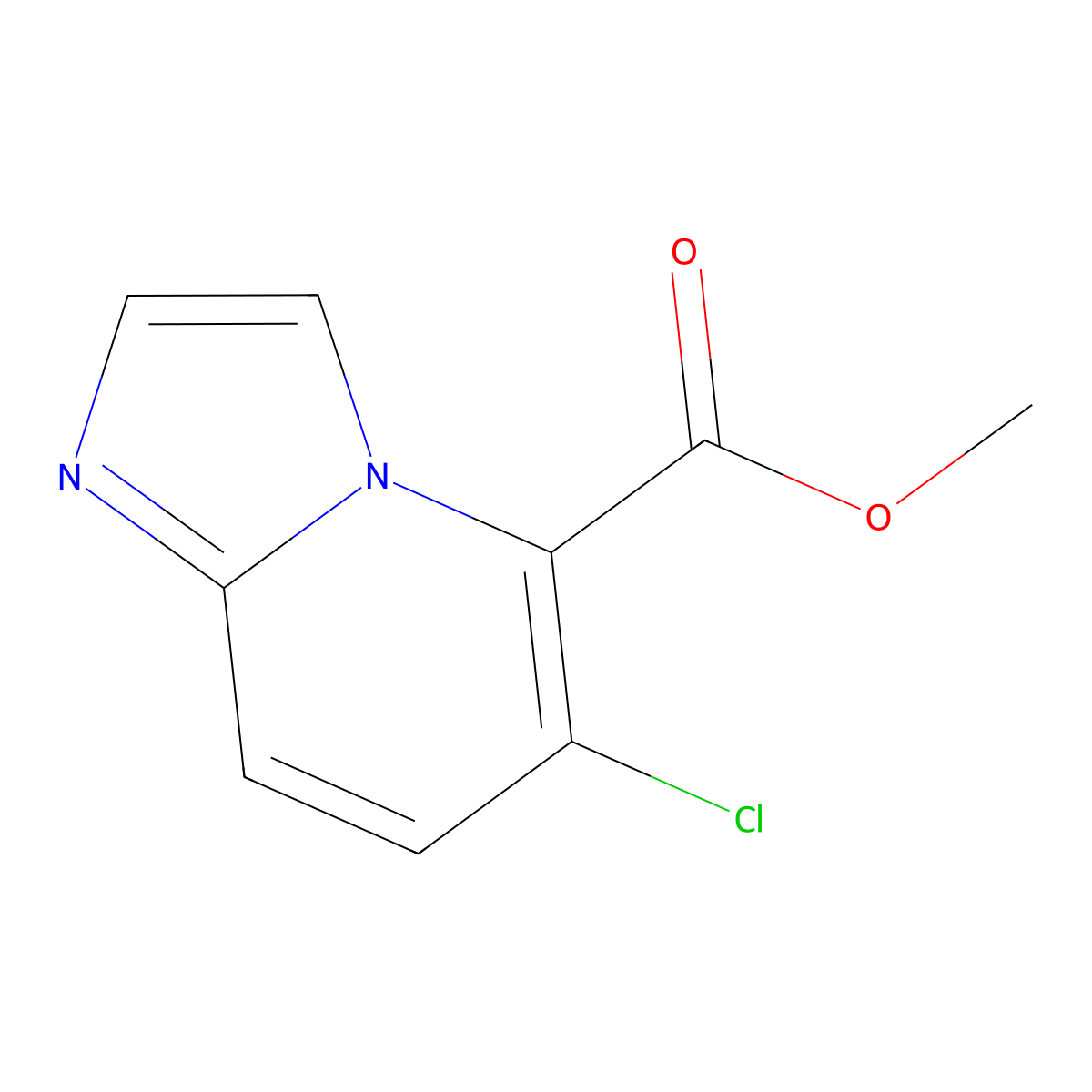 Methyl 6-chloroimidazo[1,2-a]pyridine-5-carboxylate molecular structure, CAS 2140305-54-8