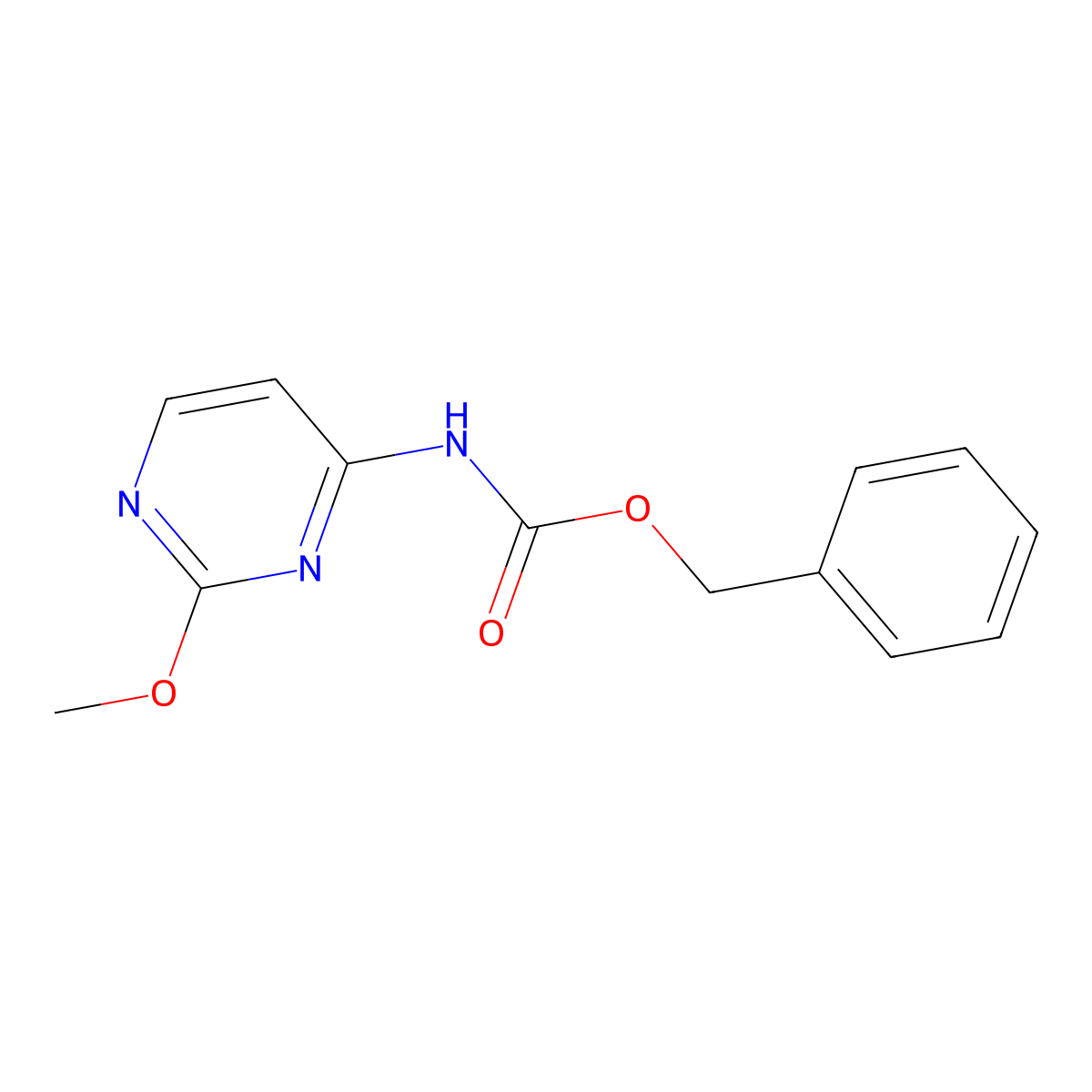 Benzyl N-(2-methoxypyrimidin-4-yl)carbamate molecular structure, CAS 2140306-04-1