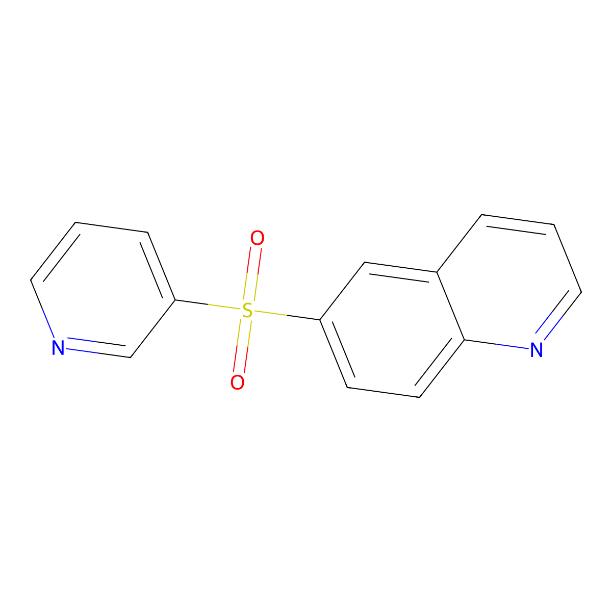 6-(Pyridine-3-sulfonyl)quinoline molecular structure, CAS 2140306-46-1