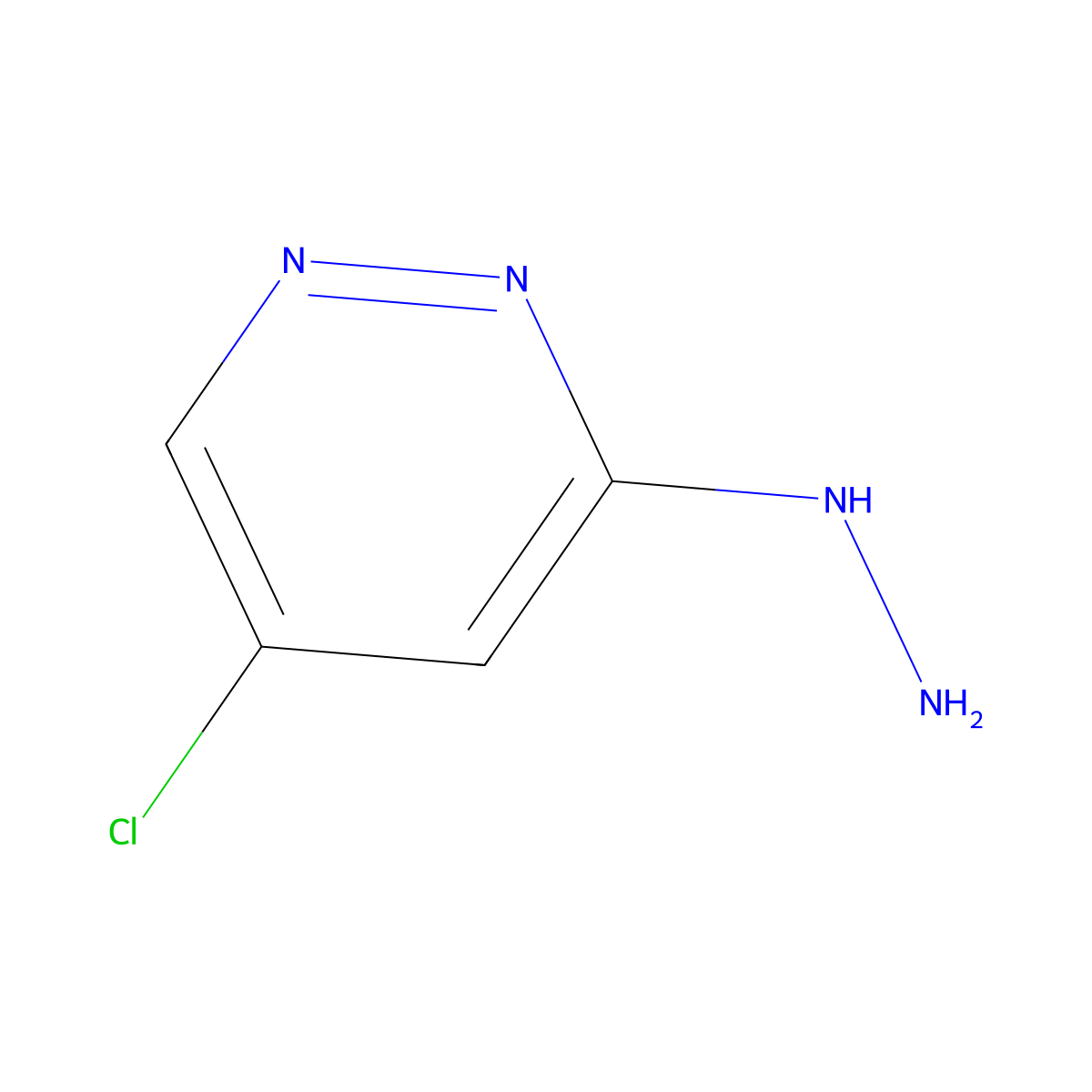 5-Chloro-3-hydrazinylpyridazine molecular structure, CAS 2140316-70-5