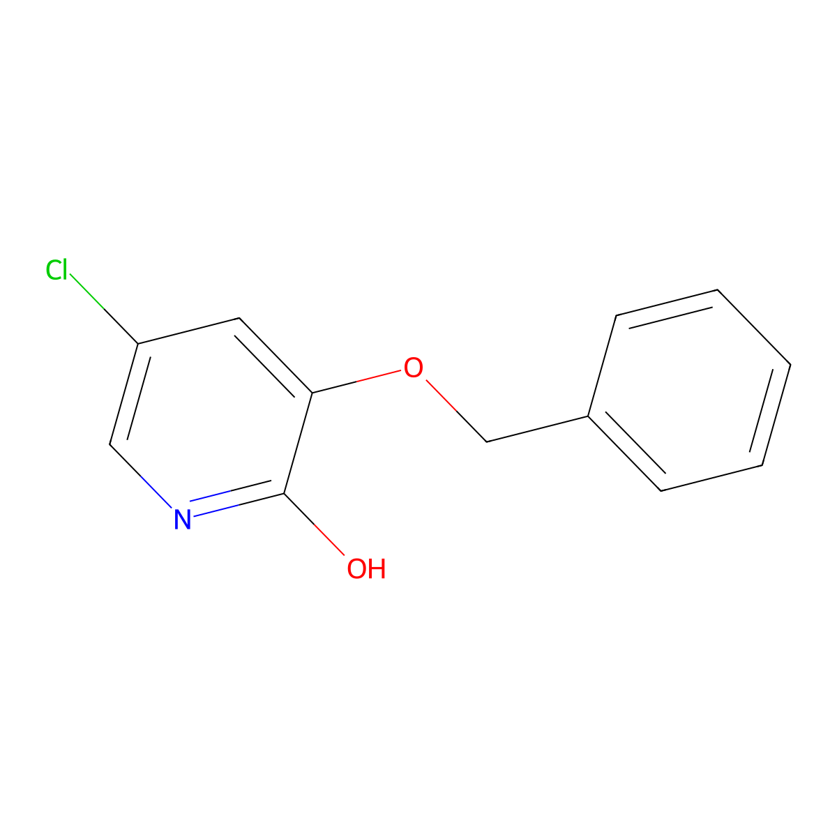 3-(Benzyloxy)-5-chloropyridin-2-ol molecular structure, CAS 2140326-18-5