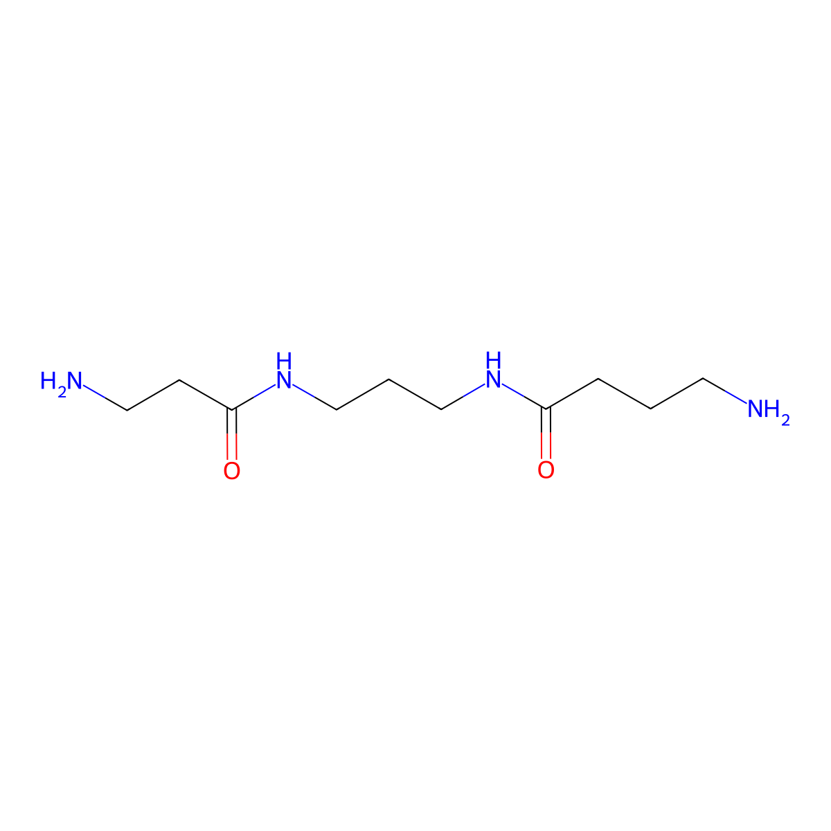 4-Amino-N-[3-(3-aminopropanamido)propyl]butanamide molecular structure, CAS 2140326-33-4