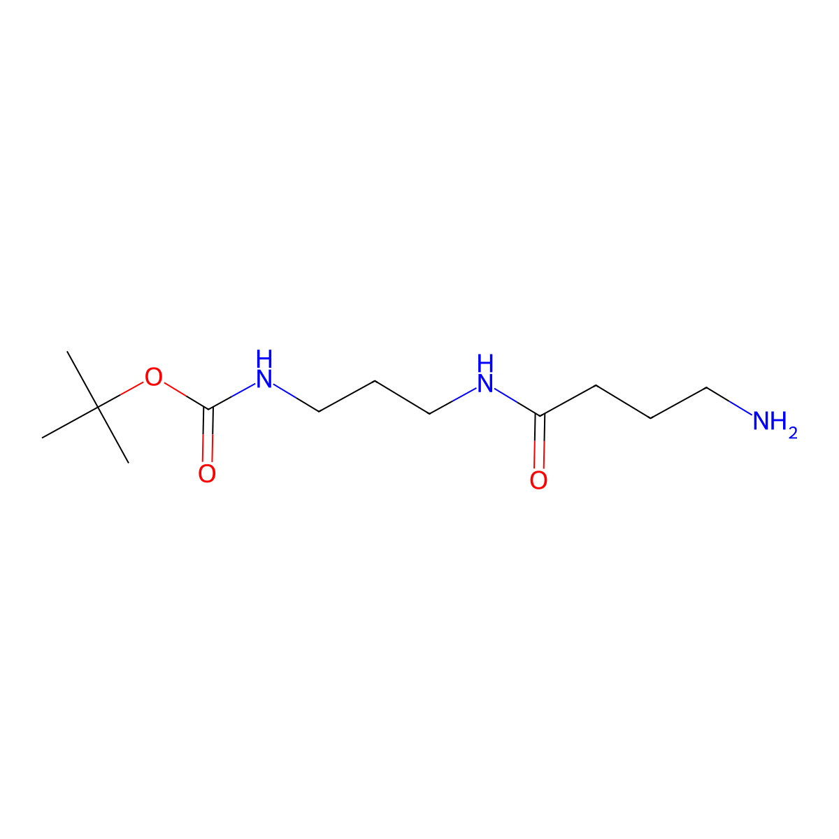 tert-butyl N-(3-(4-aminobutanamido)propyl)carbamate molecular structure, CAS 2140326-67-4