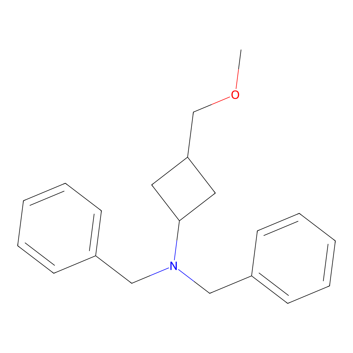 N,N-Dibenzyl-3-(methoxymethyl)cyclobutan-1-amine molecular structure, CAS 2140326-96-9