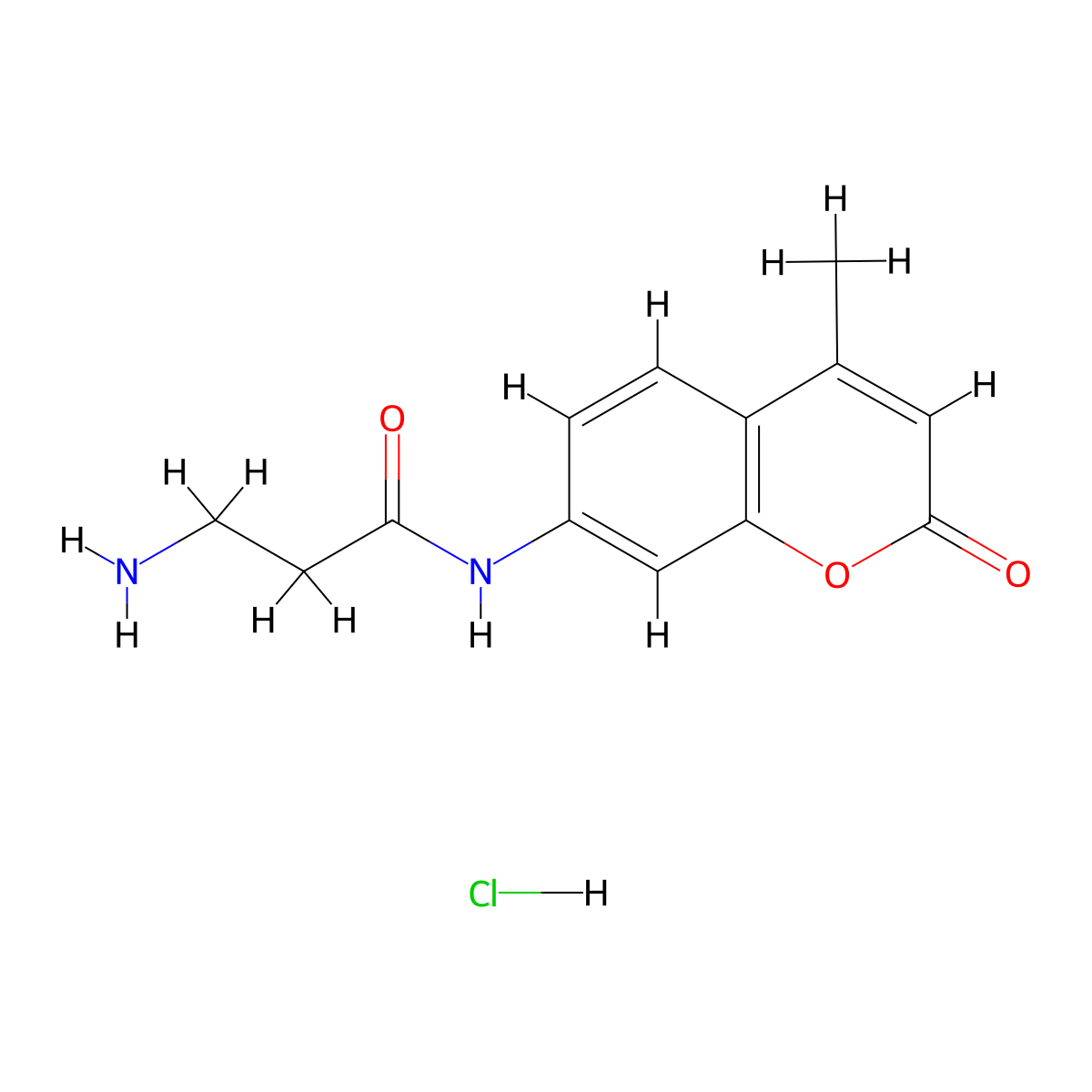 H-Beta-ala-amc hcl molecular structure, CAS 2140327-04-2