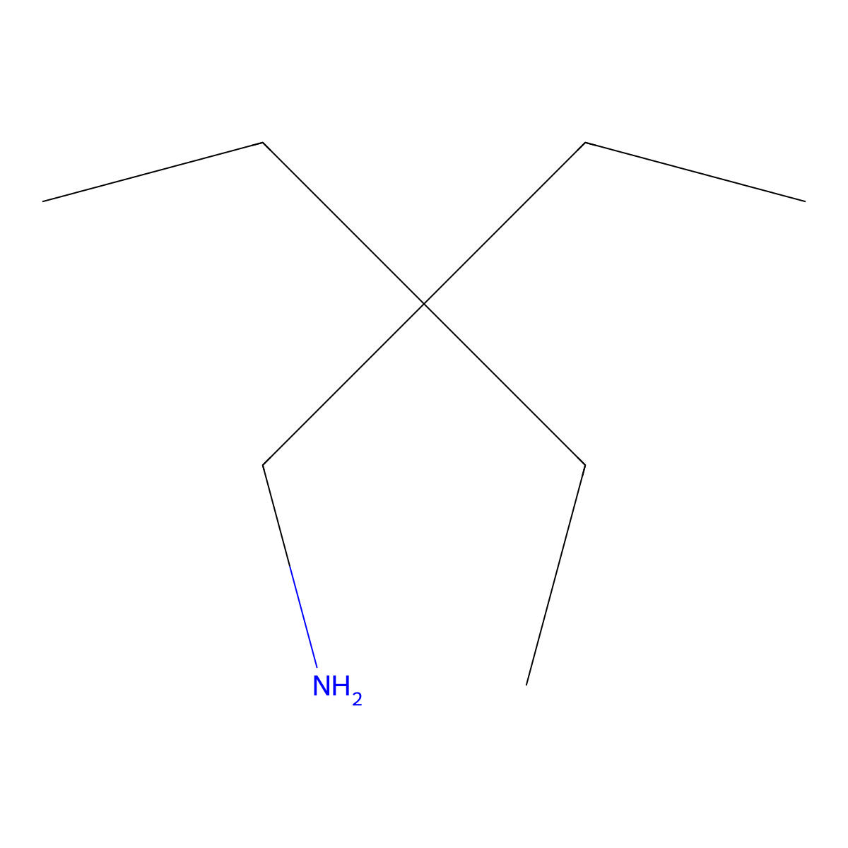 3-(Aminomethyl)-3-ethylpentane molecular structure, CAS 21404-87-5