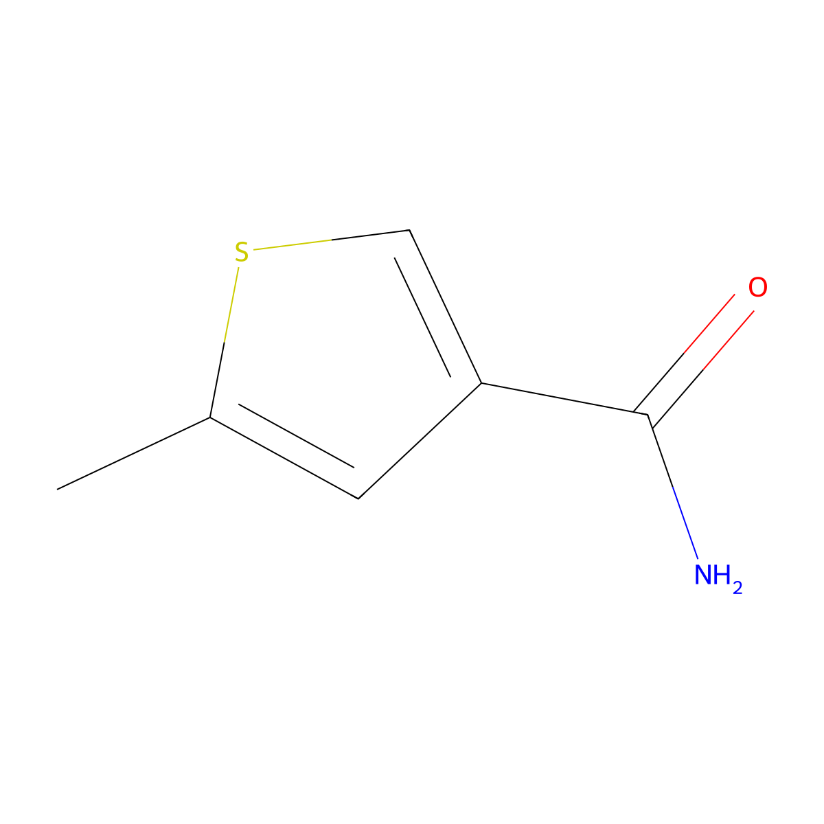 5-Methylthiophene-3-carboxamide molecular structure, CAS 214040-89-8