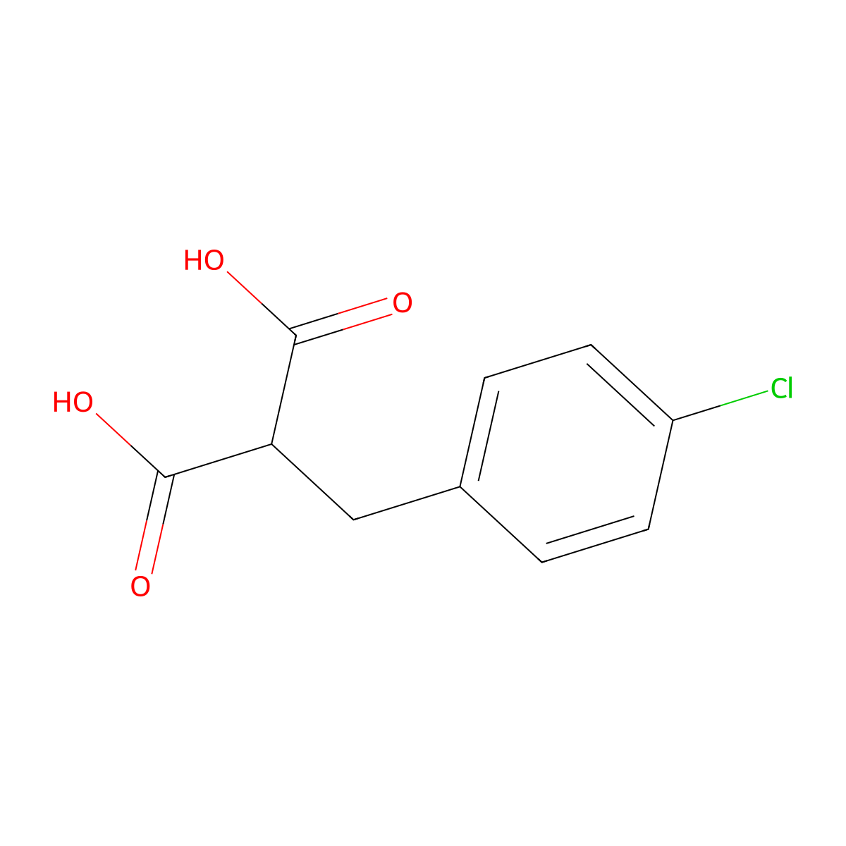 2-(4-Chlorobenzyl)malonic acid molecular structure, CAS 21405-64-1
