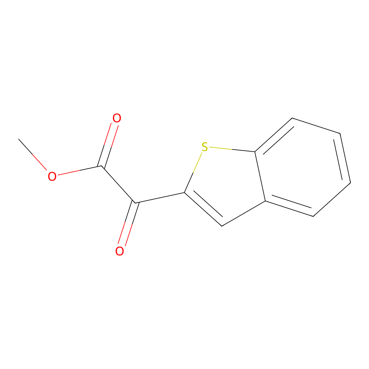 Methyl alpha-oxobenZo[b]thiophene-2-acetate molecular structure, CAS 214061-09-3