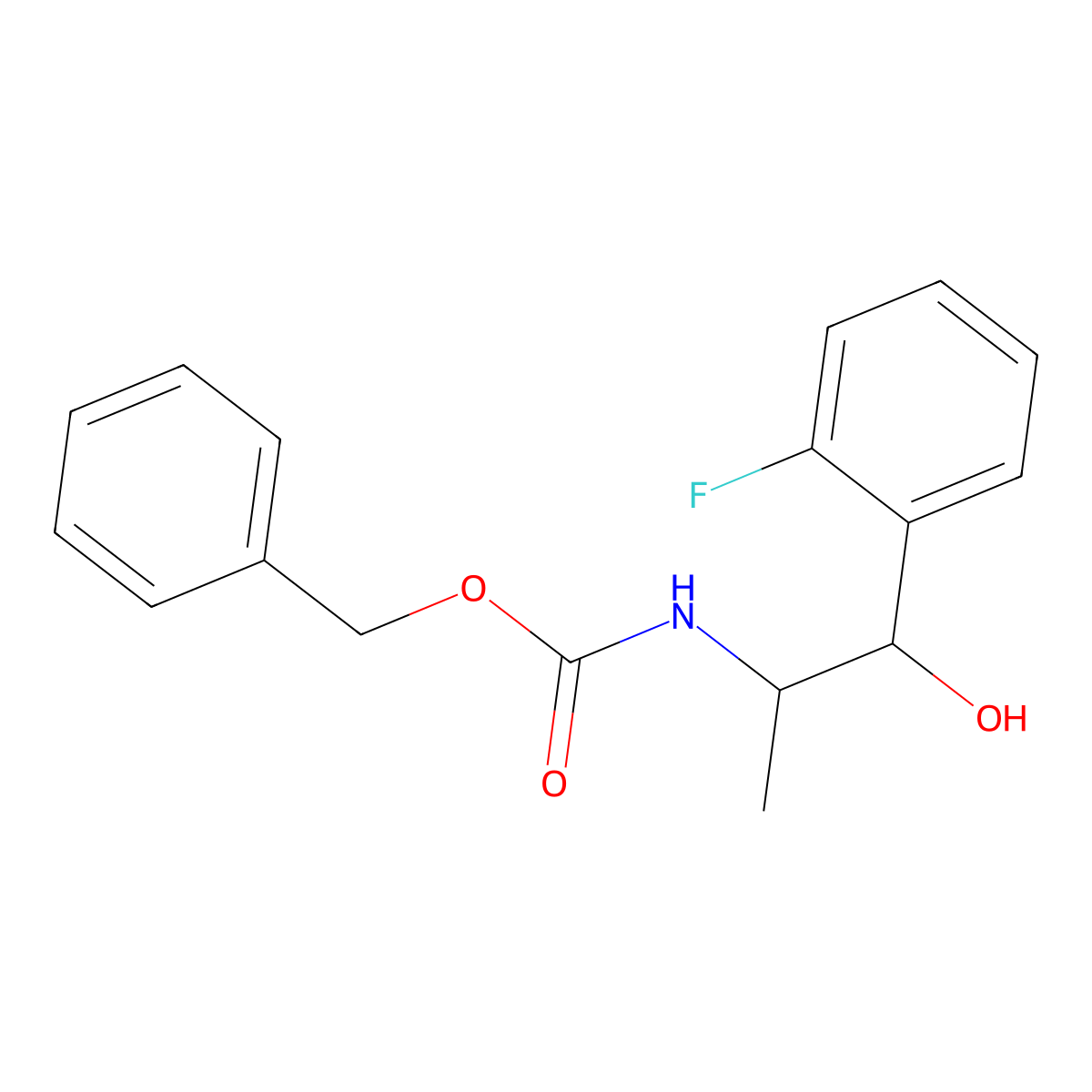 benzyl N-[1-(2-fluorophenyl)-1-hydroxypropan-2-yl]carbamate molecular structure, CAS 2140631-55-4