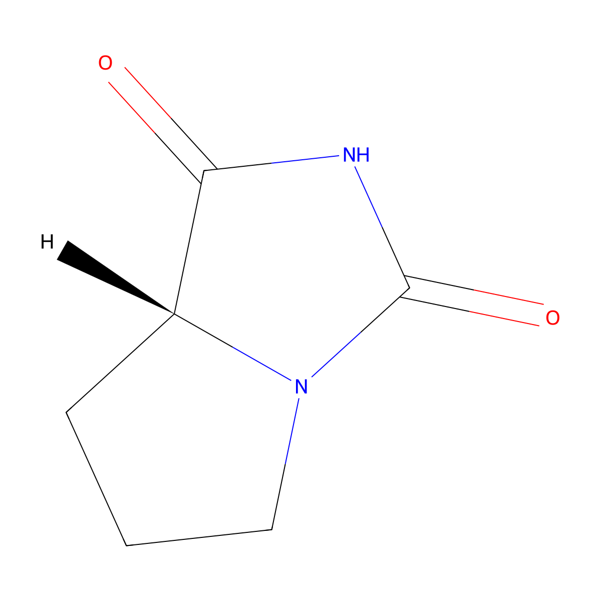 (R)-Tetrahydro-1H-pyrrolo[1,2-c]imidazole-1,3(2H)-dione molecular structure, CAS 214066-57-6