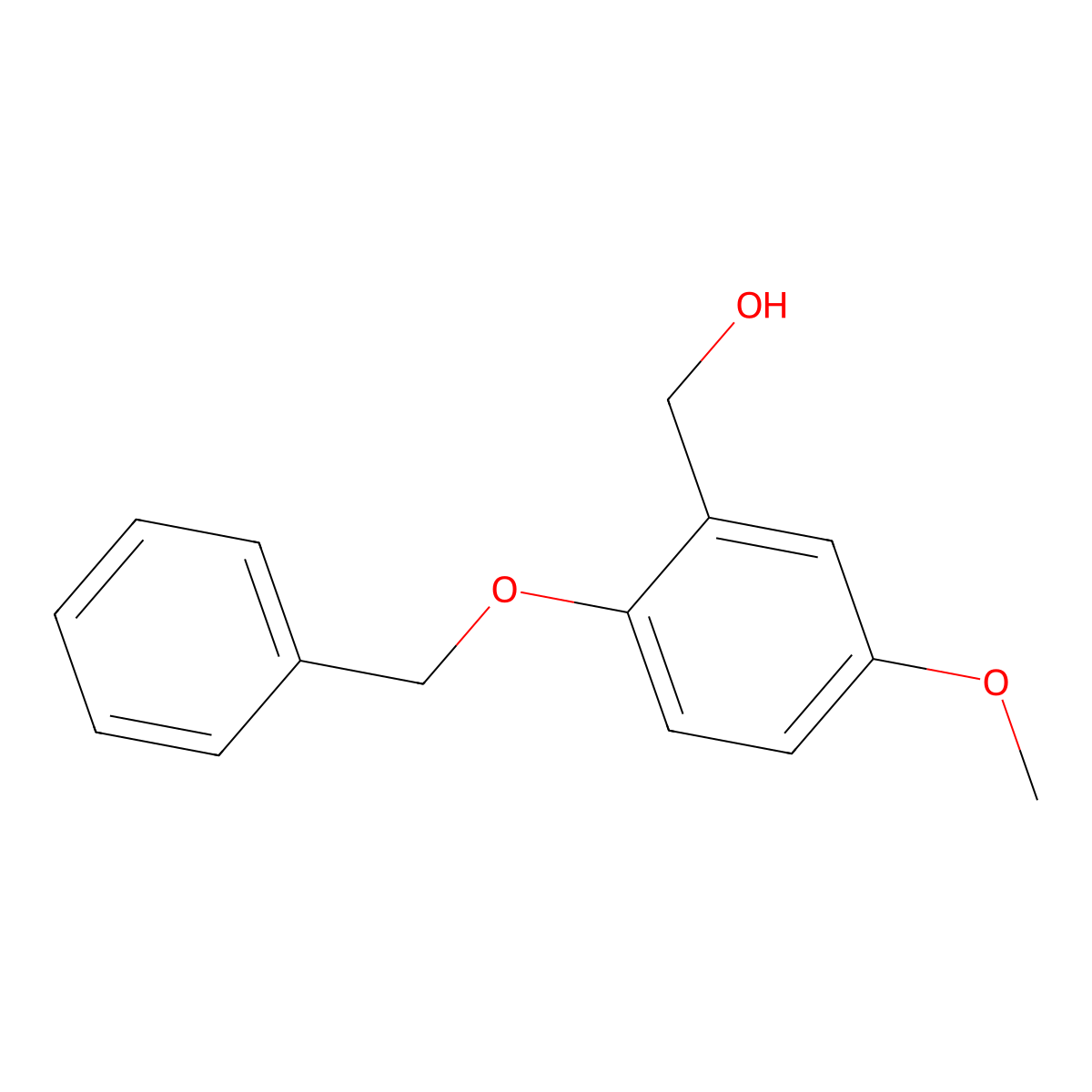 (2-Benzyloxy-5-methoxy-phenyl)-methanol molecular structure, CAS 214072-73-8