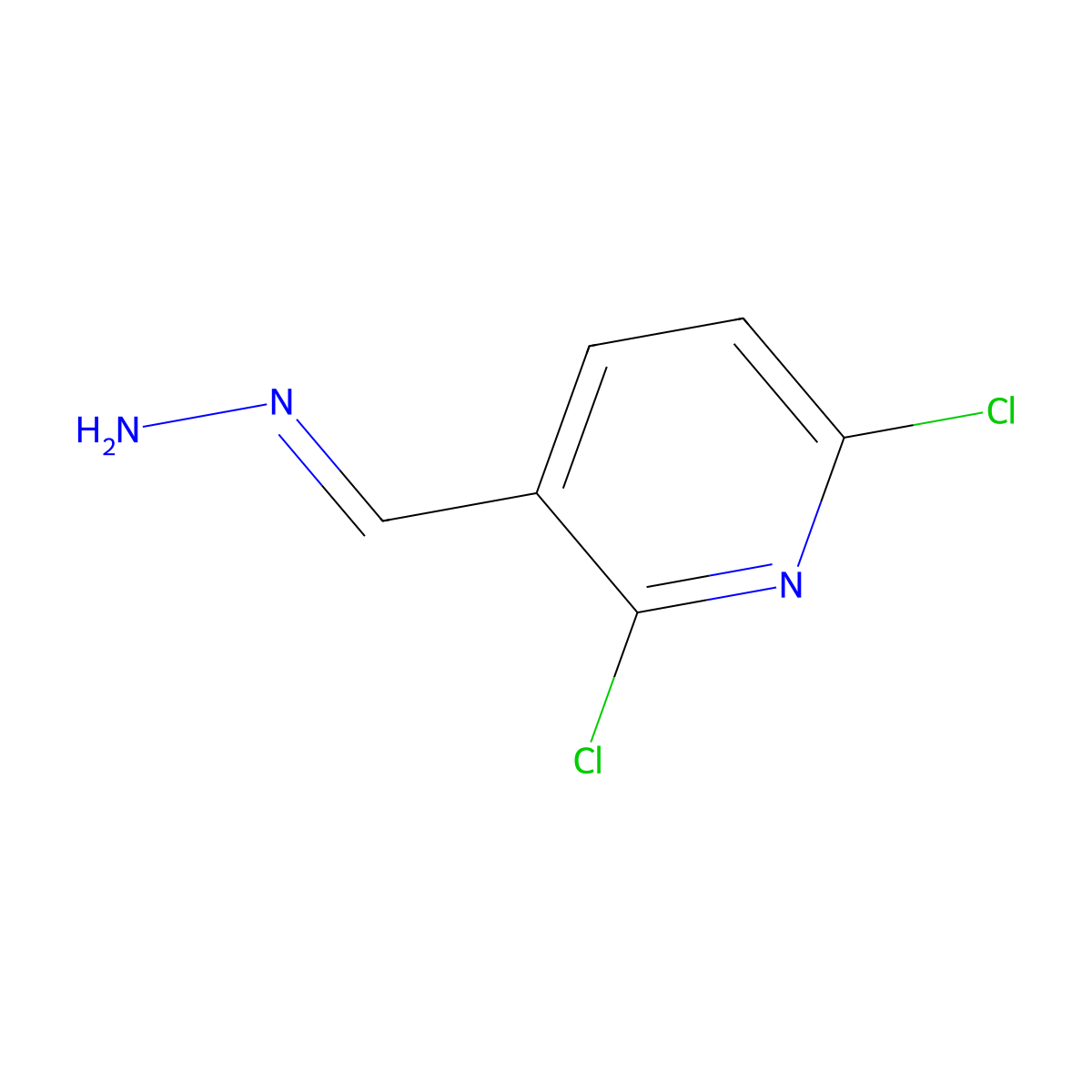 2,6-Dichloro-3-(hydrazonomethyl)pyridine molecular structure, CAS 2140803-84-3
