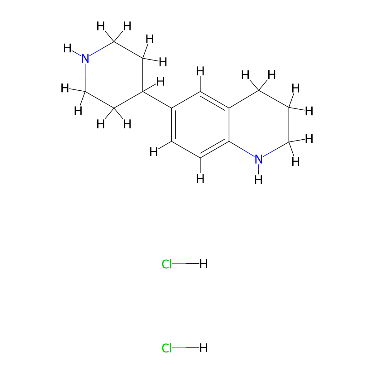 6-(Piperidin-4-yl)-1,2,3,4-tetrahydroquinoline dihydrochloride molecular structure, CAS 2140866-84-6