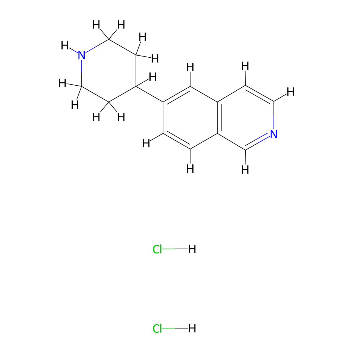 6-(Piperidin-4-yl)isoquinoline dihydrochloride molecular structure, CAS 2140866-96-0