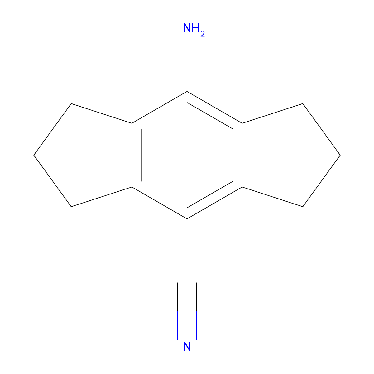 8-Amino-1,2,3,5,6,7-hexahydro-s-indacene-4-carbonitrile molecular structure, CAS 2140879-93-0