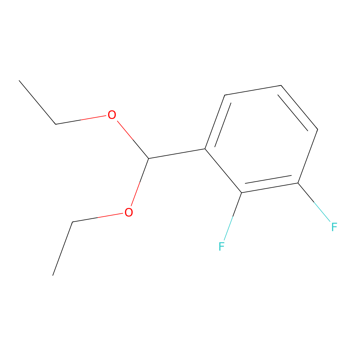 1-(Diethoxymethyl)-2,3-difluorobenZene molecular structure, CAS 2140961-34-6