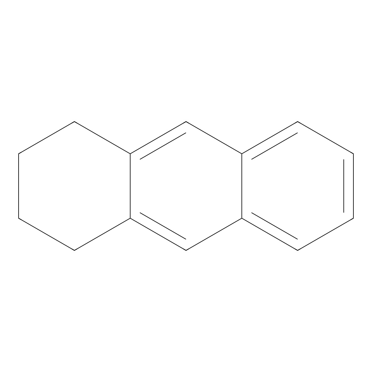 1,2,3,4-Tetrahydroanthracene molecular structure, CAS 2141-42-6