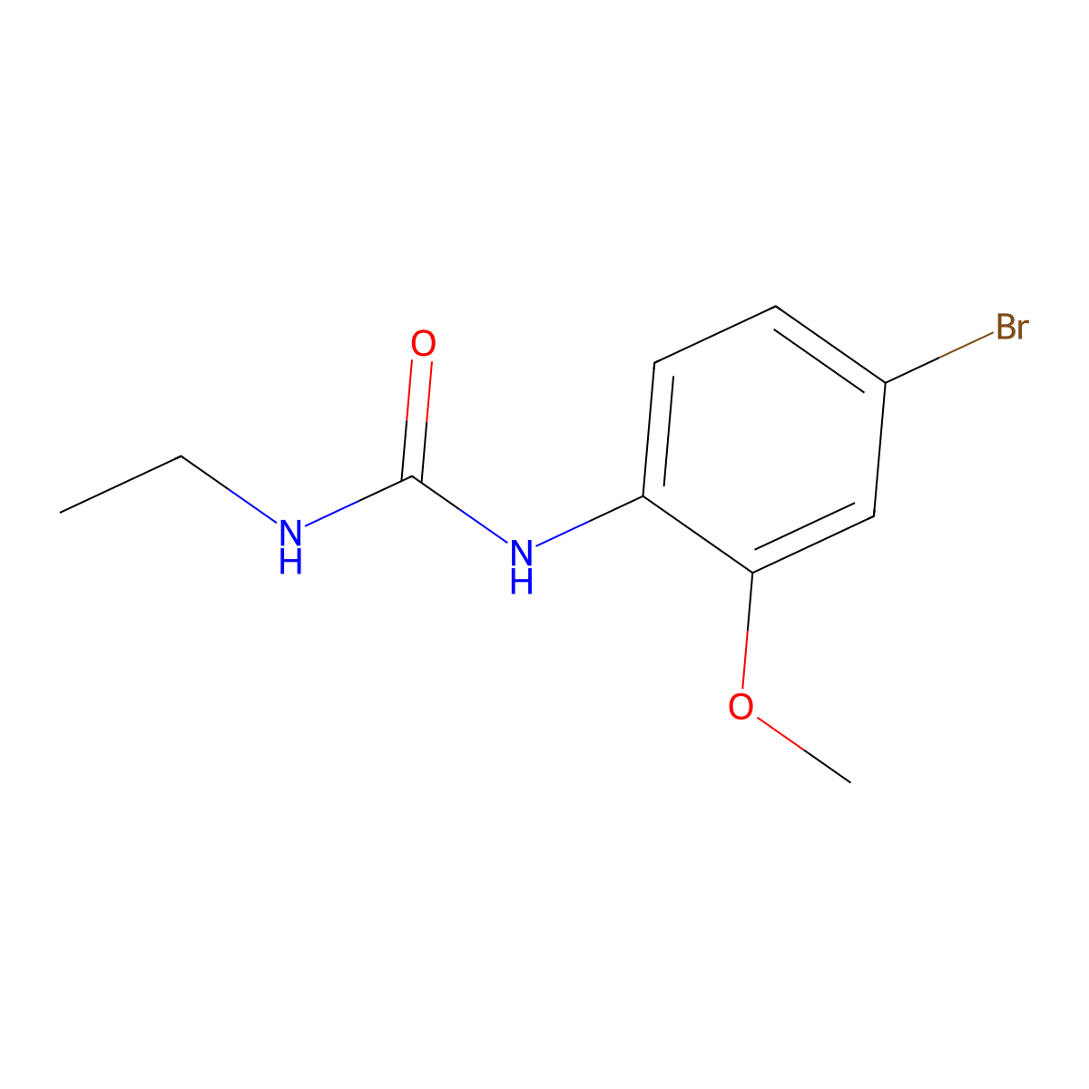 1-(4-Bromo-2-methoxyphenyl)-3-ethylurea molecular structure, CAS 2141036-90-8