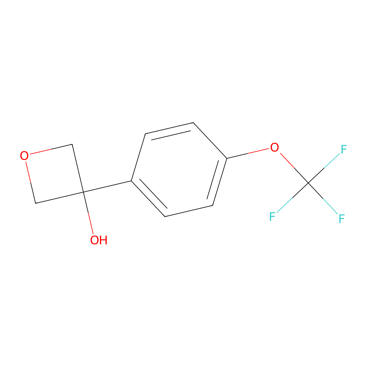 3-[4-(Trifluoromethoxy)phenyl]-3-oxetanol molecular structure, CAS 2141310-11-2
