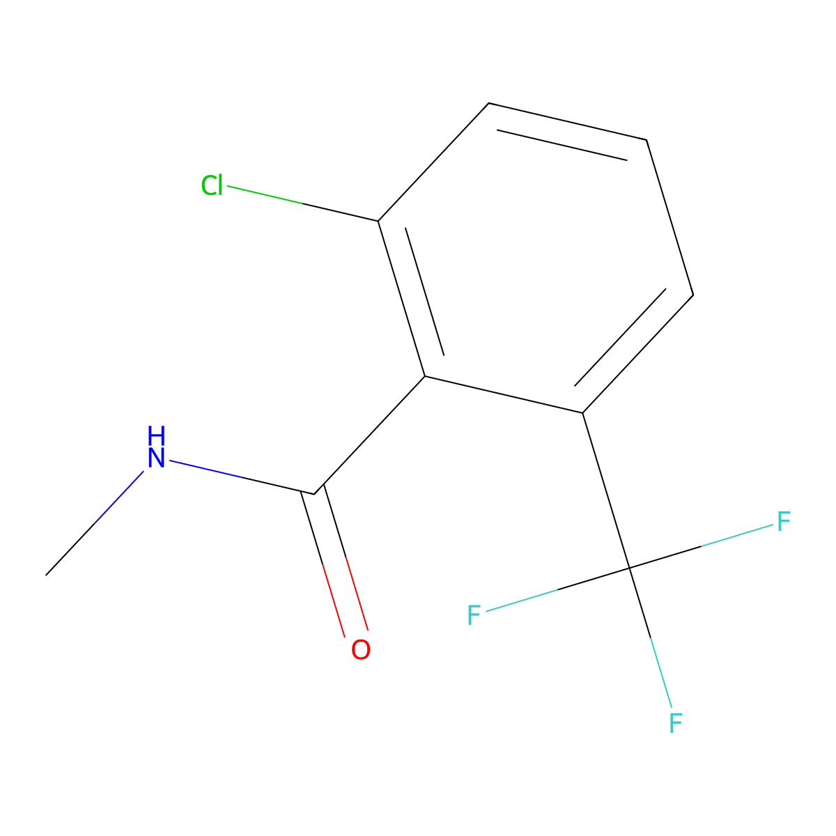 2-Chloro-N-methyl-6-(trifluoromethyl)benzamide molecular structure, CAS 2141316-93-8