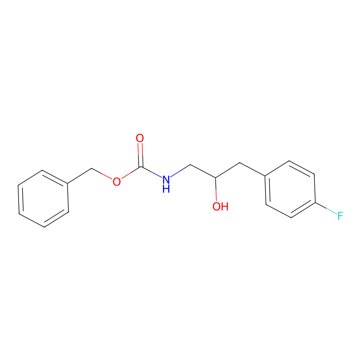 benzyl N-[3-(4-fluorophenyl)-2-hydroxypropyl]carbamate molecular structure, CAS 2141327-07-1