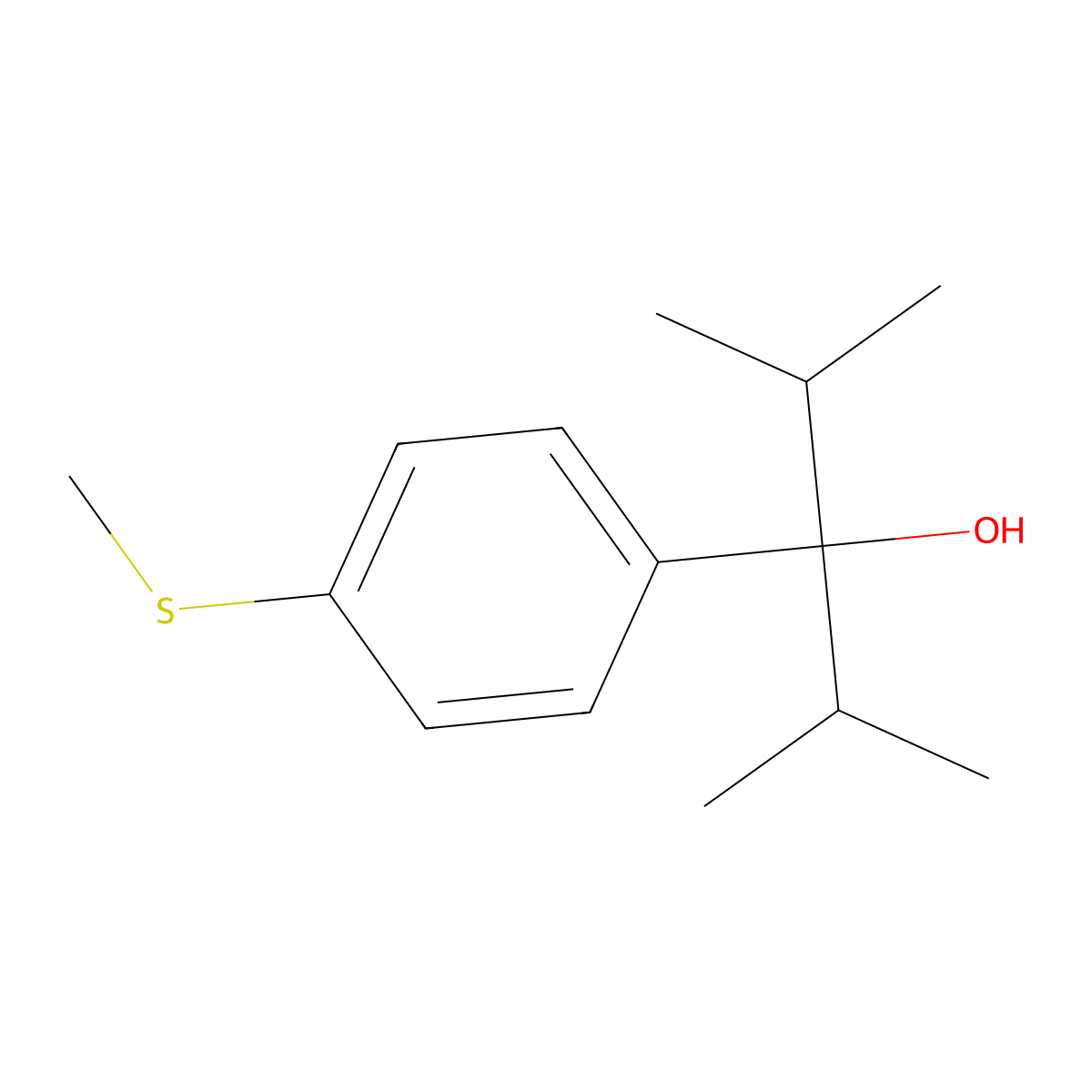 alpha,alpha-Bis(1-methylethyl)-4-(methylthio)benZenemethanol molecular structure, CAS 2141391-28-6
