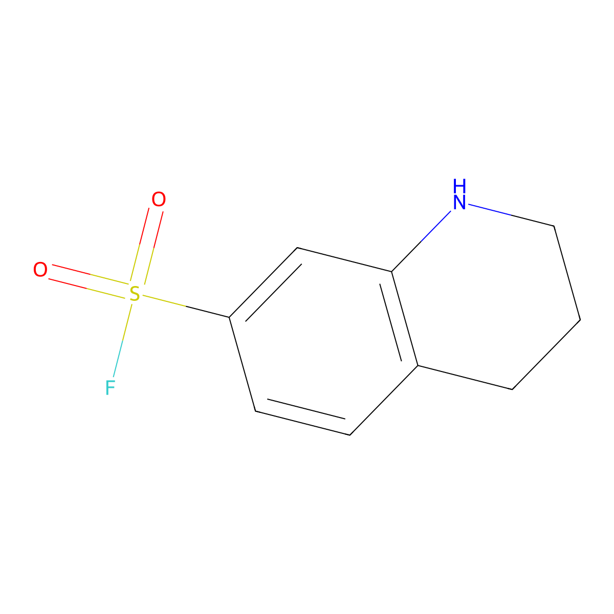 1,2,3,4-Tetrahydroquinoline-7-sulfonyl fluoride molecular structure, CAS 2141421-39-6