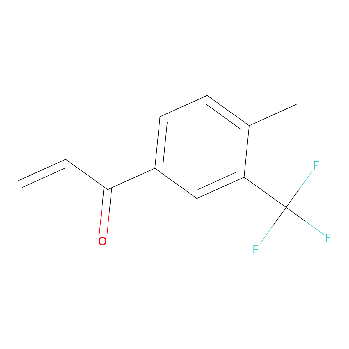 1-[4-Methyl-3-(trifluoromethyl)phenyl]prop-2-en-1-one molecular structure, CAS 2141568-58-1