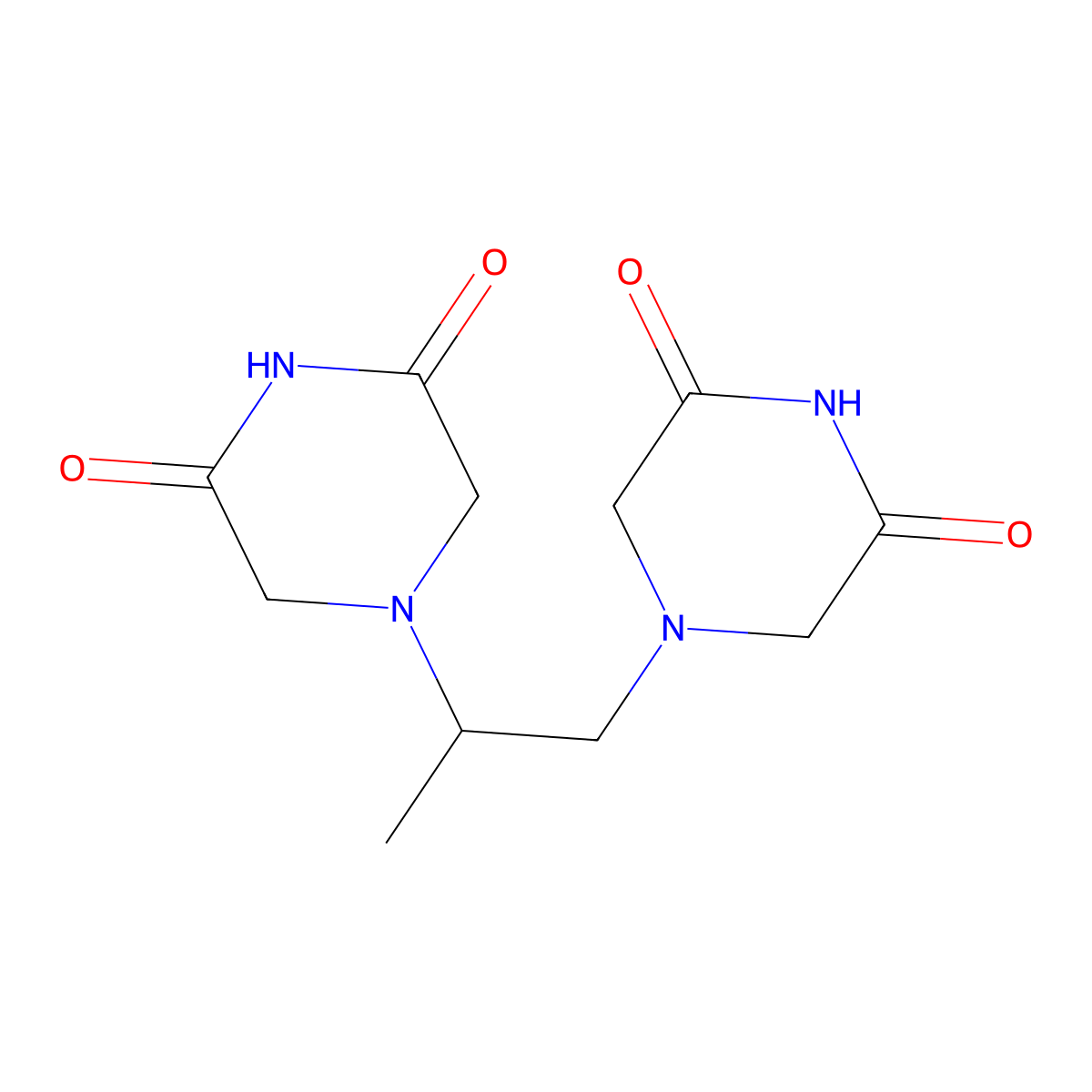Razoxane molecular structure, CAS 21416-67-1