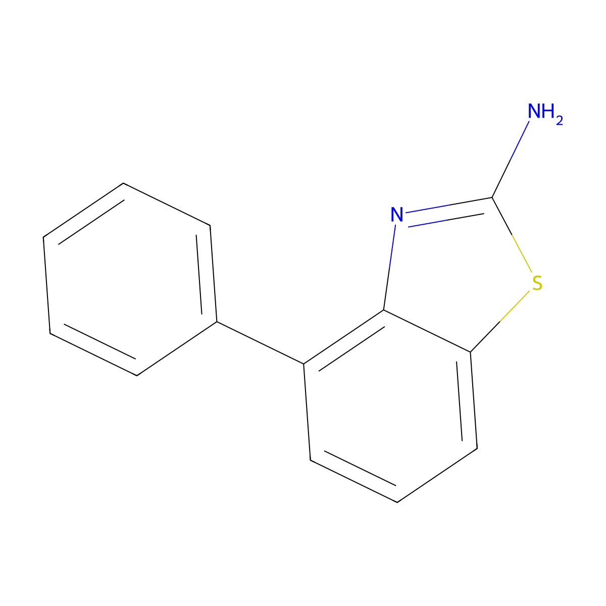 4-Phenyl-1,3-benzothiazol-2-amine molecular structure, CAS 21418-32-6