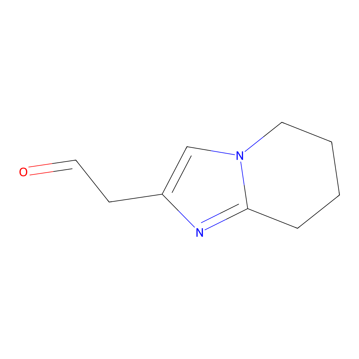 2-(5,6,7,8-Tetrahydroimidazo[1,2-a]pyridin-2-yl)acetaldehyde molecular structure, CAS 2141805-28-7