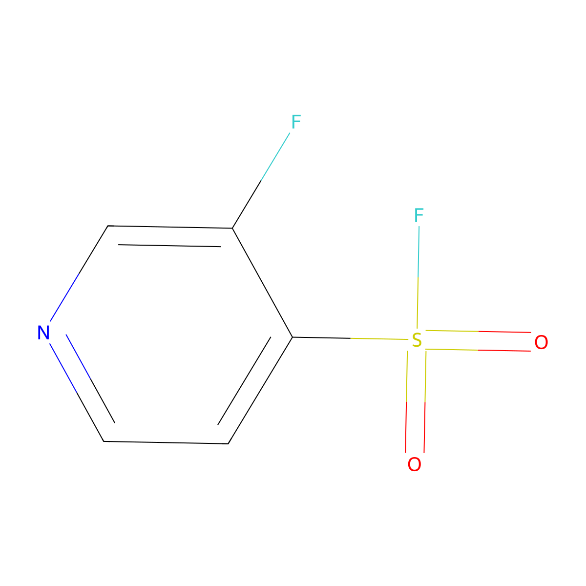 3-Fluoropyridine-4-sulfonyl fluoride molecular structure, CAS 2141860-90-2