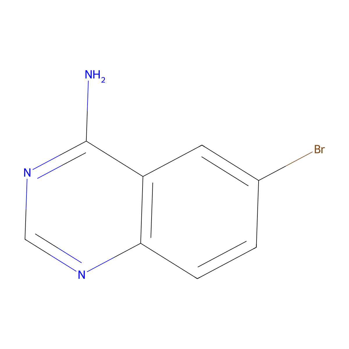 6-Bromoquinazolin-4-amine molecular structure, CAS 21419-48-7