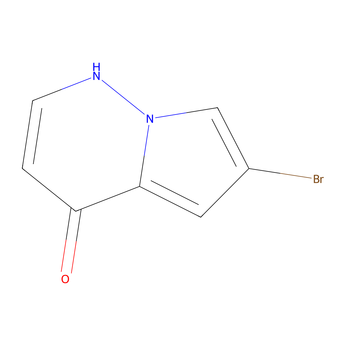 6-Bromopyrrolo[1,2-b]pyridazin-4-ol molecular structure, CAS 2141956-21-8